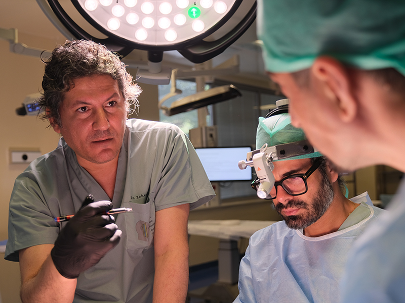 Dr. Zekeriya Kul during surgical training